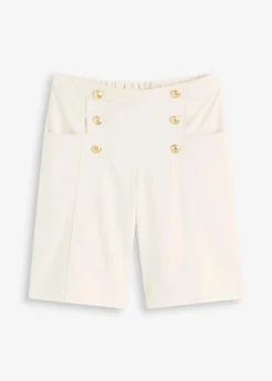 Clearance Bermuda mit dekorativen Knöpfen Damen Bekleidung·Outdoorbekleidung|Bekleidung·Kleider