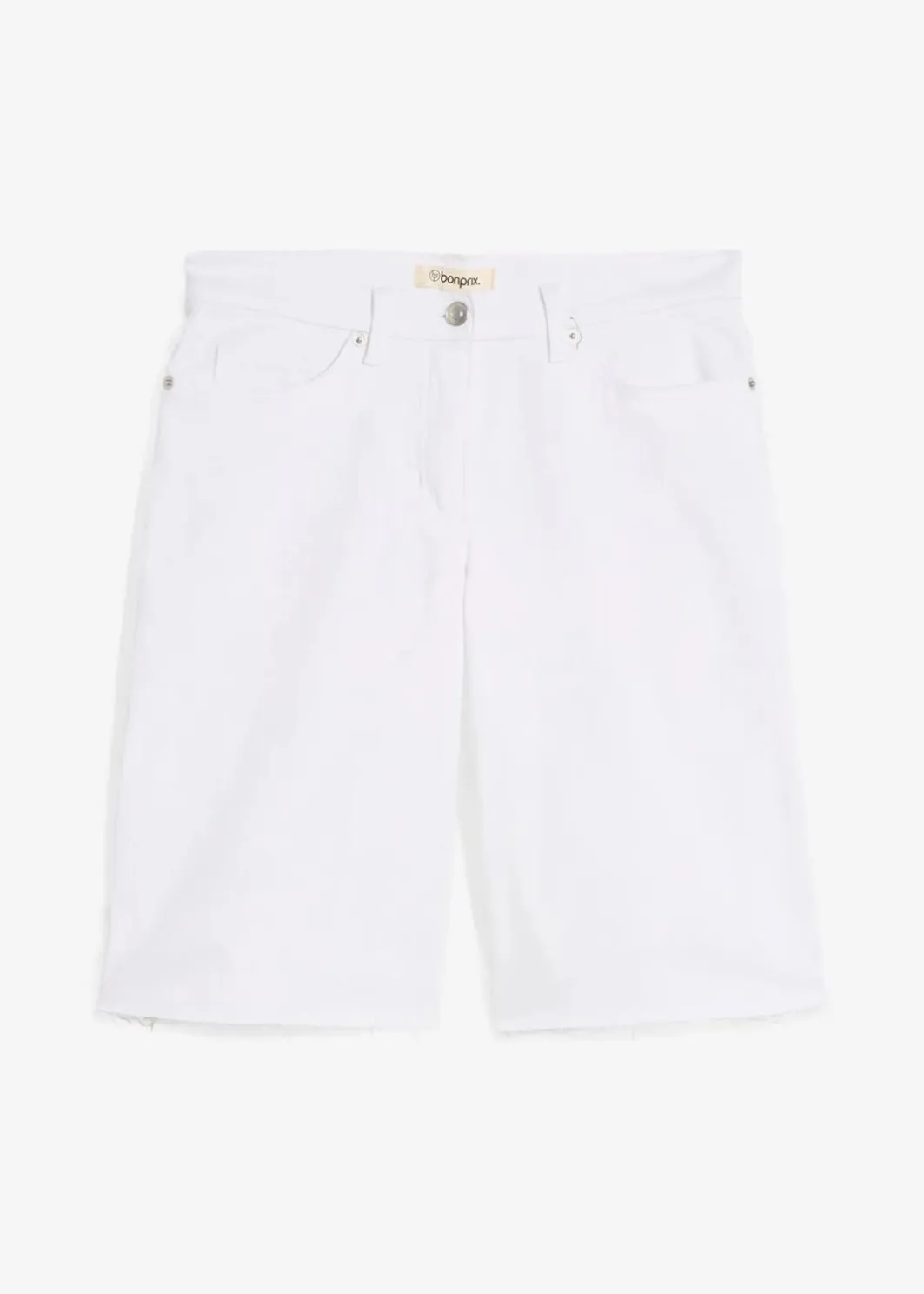 Damen bonprix Bekleidung·Outdoorbekleidung|Bekleidung·Kleider|Bermuda mit offener Saumkante