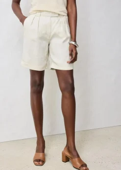 Damen bonprix Bekleidung·Outdoorbekleidung|Bekleidung·Kleider|Bermudashorts aus reinem Leinen