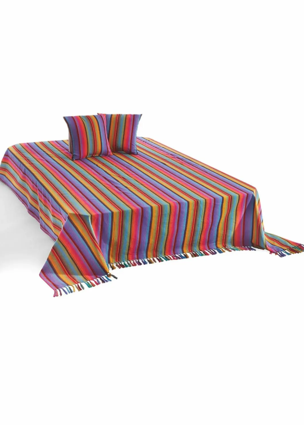 bonprix Hussen & Sofaüberwürfe|Tagesdecken & Plaids|Überwurf mit Streifen