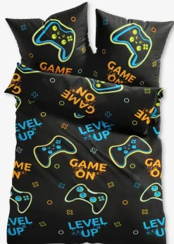 bonprix Bettwäsche|Bettwäsche mit Gamer Design