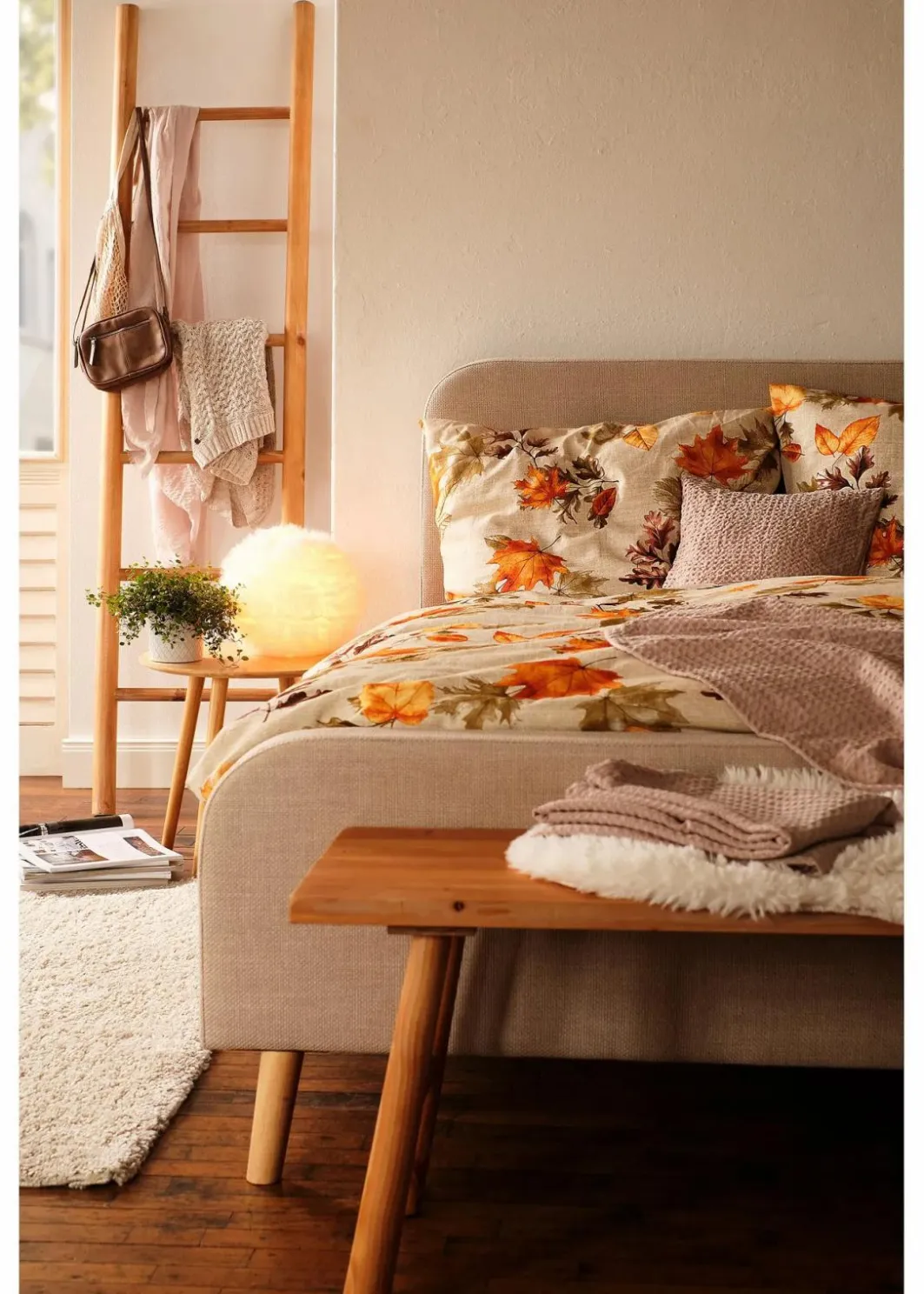bonprix Bettwäsche|Bettwäsche mit Herbst Design