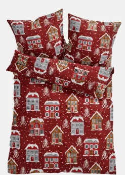 bonprix Bettwäsche|Weihnachtsdeko & -Textilien·Bettwäsche|Bettwäsche mit Häusern