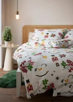 bonprix Bettwäsche|Weihnachtsdeko & -Textilien·Bettwäsche|Bettwäsche mit Nußknackern
