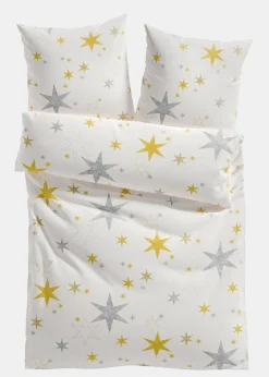 bonprix Bettwäsche|Weihnachtsdeko & -Textilien·Bettwäsche|Bettwäsche mit Sternen