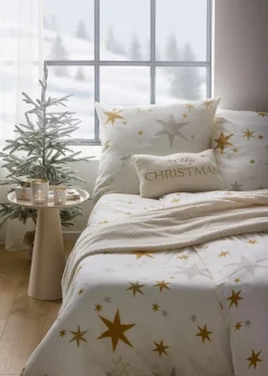 bonprix Bettwäsche|Weihnachtsdeko & -Textilien·Bettwäsche|Bettwäsche mit Sternen