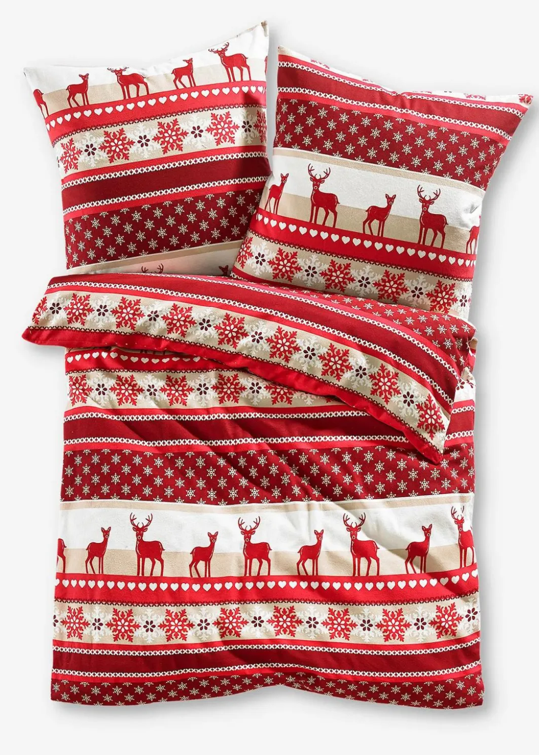 bonprix Bettwäsche|Weihnachtsdeko & -Textilien·Bettwäsche|Bettwäsche mit winterlichem Design