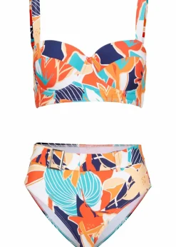 Sale Bügel Bikini mit Highwaist-Bikinihose (2-tlg.Set) Damen Große Cups D-F|Nachhaltigere Materialien