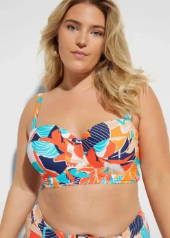 Sale Bügel Bikini mit Highwaist-Bikinihose (2-tlg.Set) Damen Große Cups D-F|Nachhaltigere Materialien