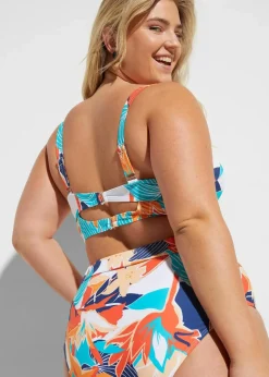 Sale Bügel Bikini mit Highwaist-Bikinihose (2-tlg.Set) Damen Große Cups D-F|Nachhaltigere Materialien