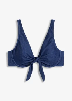 Damen bonprix Mix & Match|Bikinis|Bügel Bikini Oberteil in Jeansoptik