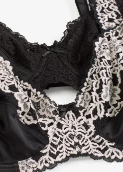 Damen bonprix Wäsche·Dessous|Wäsche·Große Cups D-H|Bügel-BH mit gepolsterten Trägern (2er Pack)