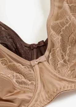 Damen bonprix Wäsche·Dessous|Wäsche·Große Cups D-H|Bügel-BH mit Glanzeffekt (2er Pack)