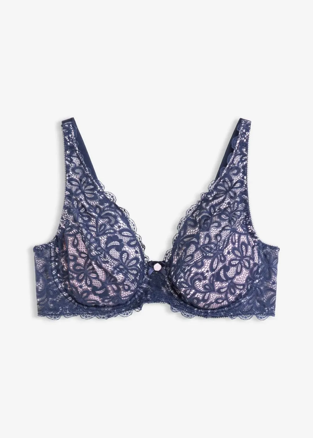 Damen bonprix Große Cups D-H|Nachhaltigere Materialien|Bügel-BH mit zarter Spitze