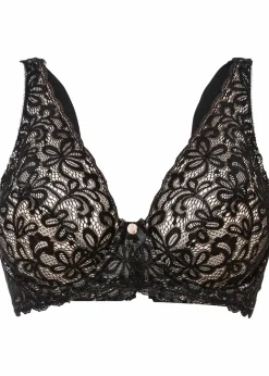 Damen bonprix Wäsche·Dessous|Wäsche·Große Cups D-H|Bügel-BH mit zarter Spitze