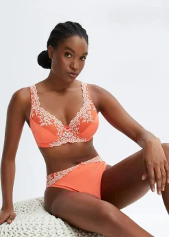 Damen bonprix Große Cups D-H|Nachhaltigere Materialien|Bügel-BH mit zarter Spitze (2er Pack)