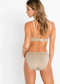 Damen bonprix Große Cups D-H|Nachhaltigere Materialien|Bügel-BH mit zarter Spitze (3er Pack)