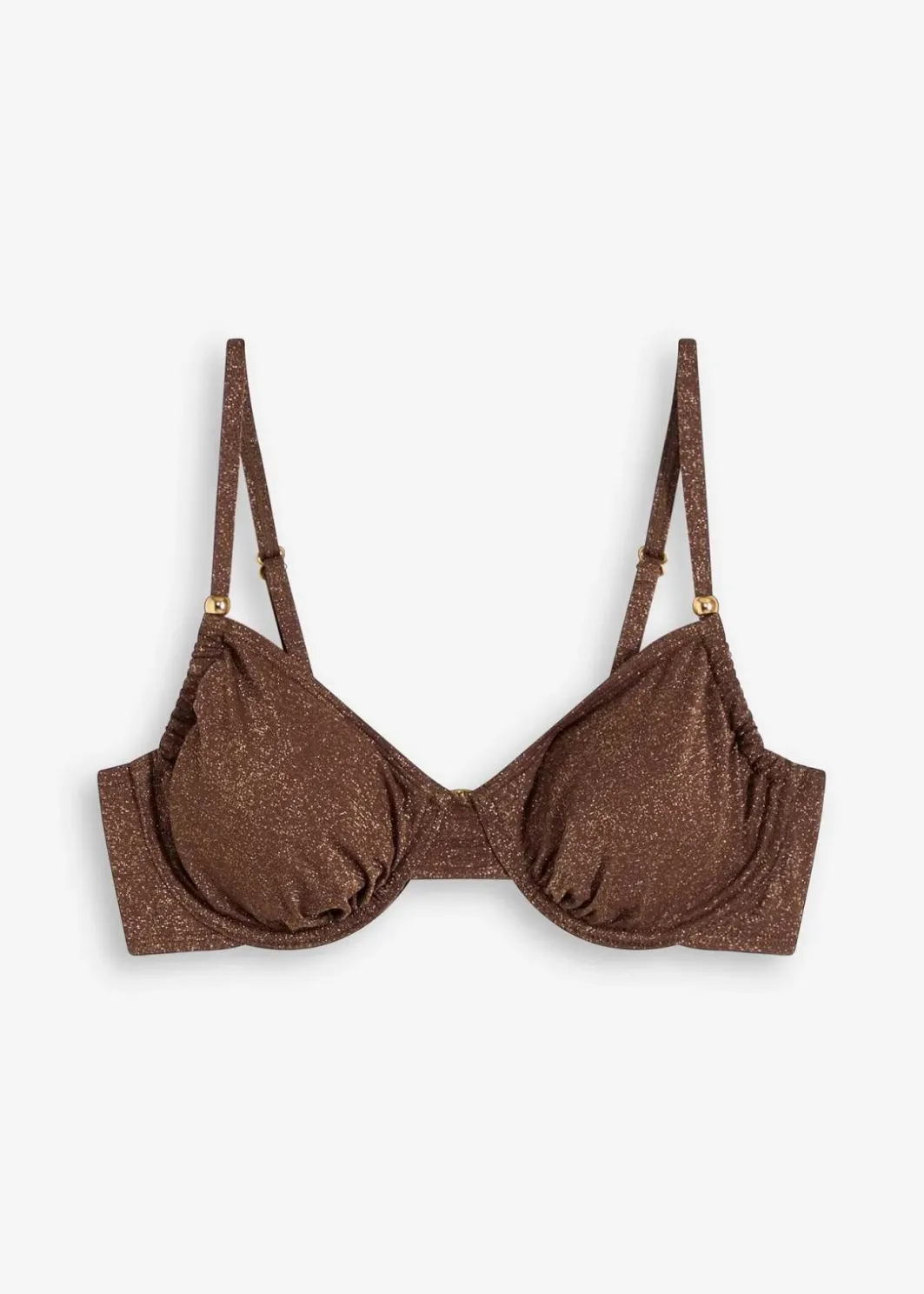 Damen bonprix Mix & Match|Bikinis|Bügel-Bikinioberteil aus glitzerndem Material