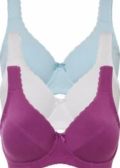 Hot BH mit Bügel mit Bio Baumwolle (3er Pack) Damen Wäsche·Basics|Wäsche·Baumwollunterwäsche