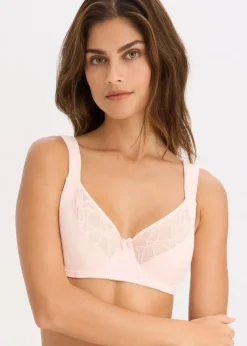 Damen bonprix Große Cups D-H|Nachhaltigere Materialien|BH mit Bügel mit Bio-Baumwolle und Spitze (2er Pack)