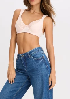 BH mit Bügel mit Bio-Baumwolle und Spitze (2er Pack) Damen Wäsche·Baumwollunterwäsche|Wäsche·Große Cups D-H