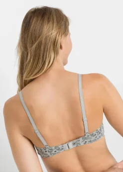 Damen bonprix Große Cups D-H|Nachhaltigere Materialien|BH mit Bügel mit Bio-Baumwolle (3er Pack)