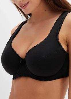 Damen bonprix Große Cups D-H|Bhs|BH mit Bügel mit weicher Bio-Baumwolle (3er Pack)