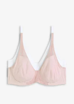 Damen bonprix Wäsche·Baumwollunterwäsche|Wäsche·Bhs|BH mit Bügel mit weicher Baumwolle (2er Pack)