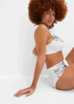 Damen bonprix Wäsche·Große Cups D-H|Wäsche·Bhs|BH ohne Bügel (2er Pack)