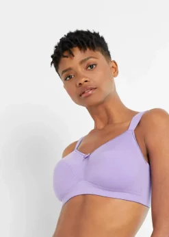 Damen bonprix Große Cups D-H|Bhs|BH ohne Bügel mit Baumwolle (3er Pack)