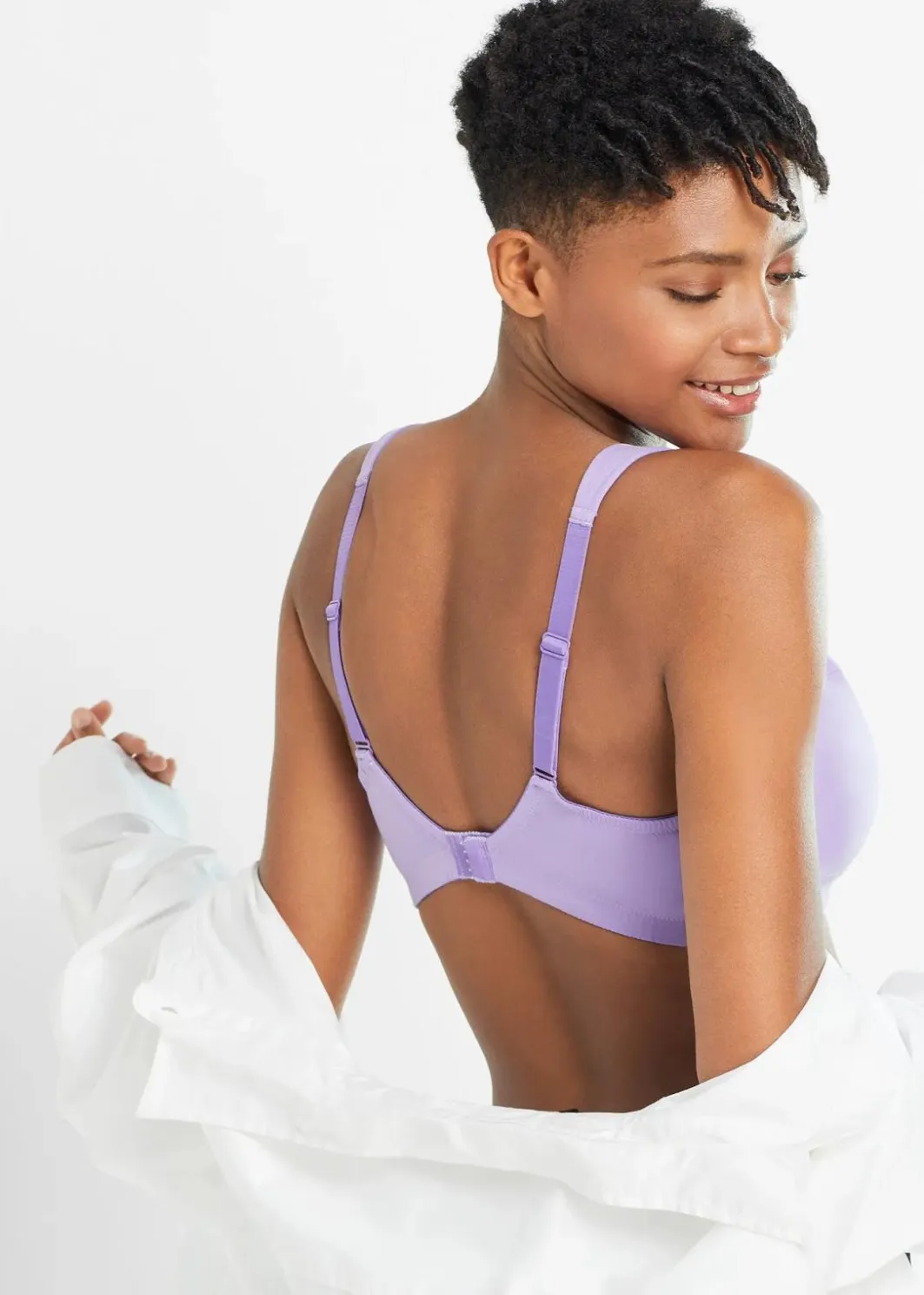 Damen bonprix Große Cups D-H|Bhs|BH ohne Bügel mit Baumwolle (3er Pack)