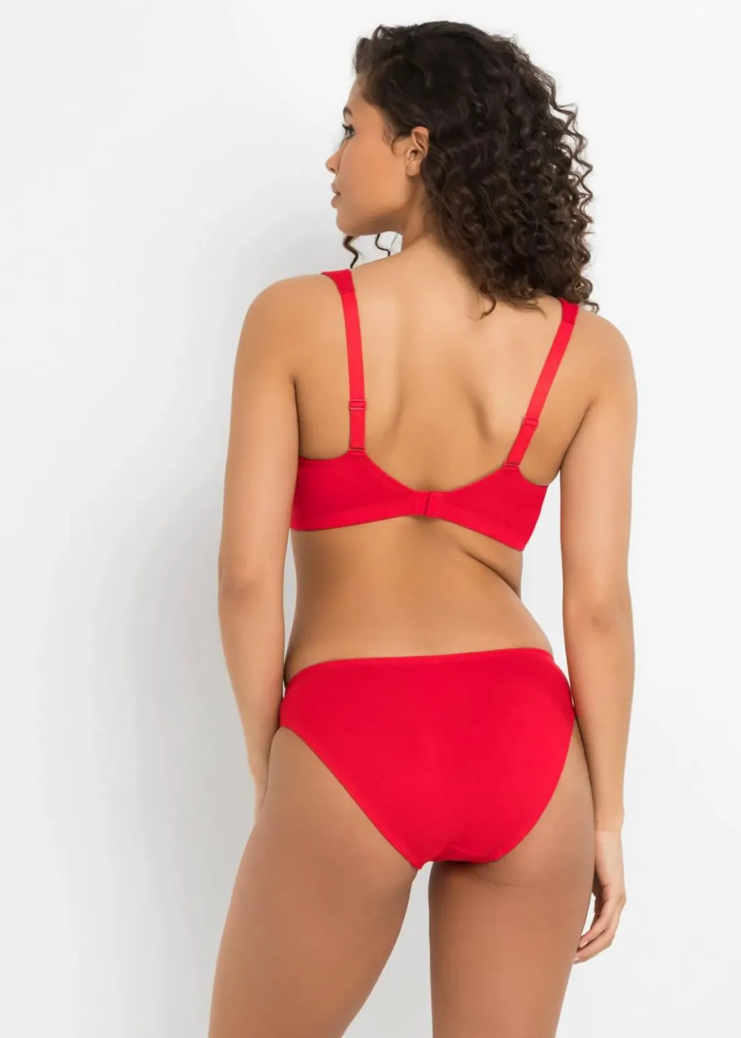 Damen bonprix Große Cups D-H|Bhs|BH ohne Bügel mit Baumwolle (3er Pack)