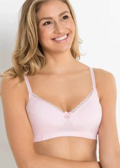Damen bonprix Große Cups D-H|Bhs|BH ohne Bügel mit Baumwolle (3er Pack)