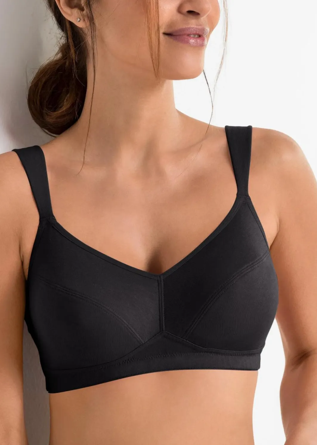 BH ohne Bügel mit Bio-Baumwolle (2er Pack) Damen Große Cups D-H|Nachhaltigere Materialien