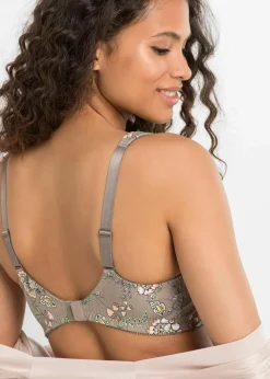 Damen bonprix Wäsche·Baumwollunterwäsche|Wäsche·Große Cups D-H|BH ohne Bügel mit Bio-Baumwolle (3er Pack)