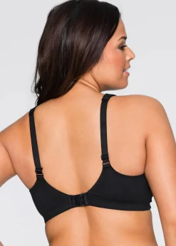 Damen bonprix Große Cups D-H|Nachhaltigere Materialien|BH ohne Bügel mit Bio-Baumwolle (2er Pack)