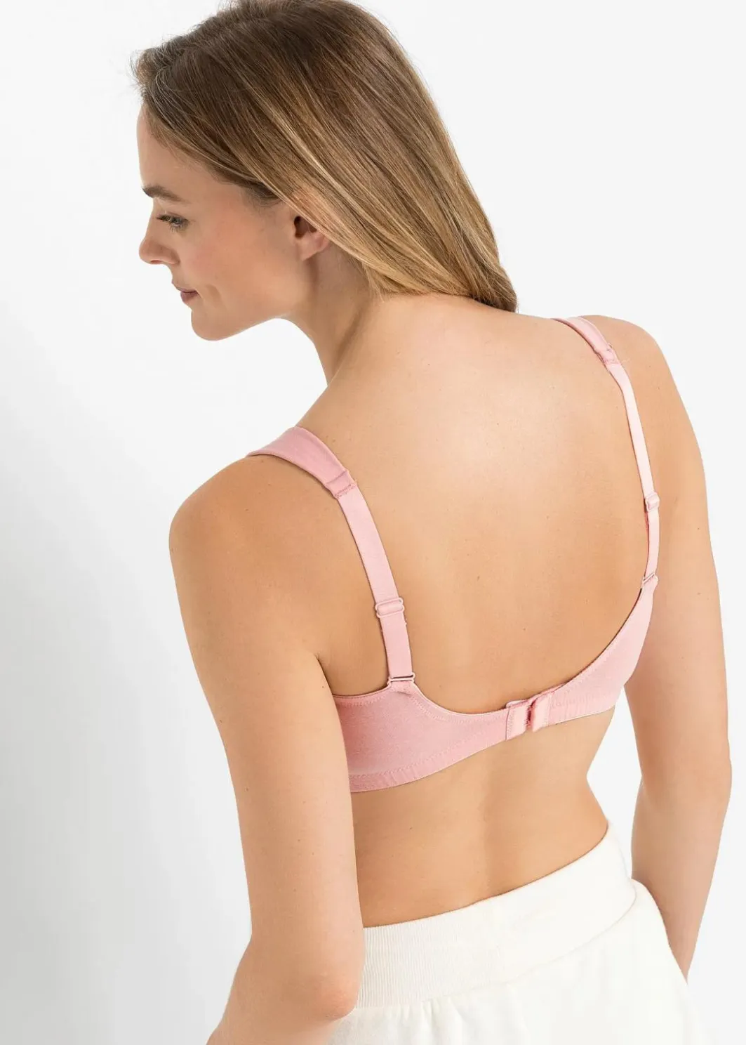 Hot BH ohne Bügel mit Bio-Baumwolle (2er Pack) Damen Große Cups D-H|Nachhaltigere Materialien