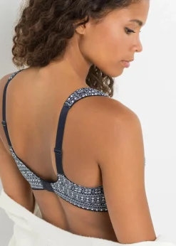 Damen bonprix Große Cups D-H|Nachhaltigere Materialien|BH ohne Bügel mit Bio-Baumwolle (2er Pack)