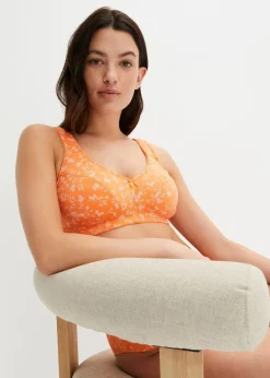 Sale BH ohne Bügel mit weicher Bio-Baumwolle (2er Pack) Damen Große Cups D-H|Nachhaltigere Materialien