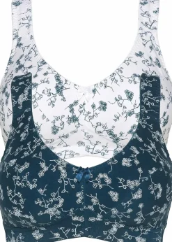 New BH ohne Bügel mit weicher Bio-Baumwolle (2er Pack) Damen Große Cups D-H|Nachhaltigere Materialien