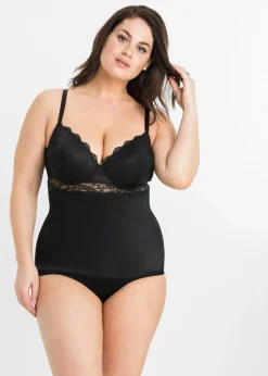Sale BH-Hemd aus glatter Microfaser Damen Wäsche·Corsagen & Negligés|Wäsche·Basics