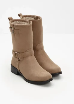 Damen bonprix Gefütterte Winterschuhe|Boots|Biker Boot