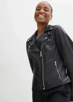Clearance Bikerjacke aus Nappaleder Damen Jacken & Mäntel|Premium