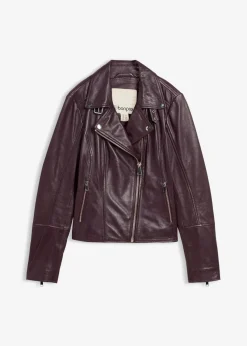Hot Bikerjacke aus Nappaleder Damen Bekleidung·Hosen|Premium