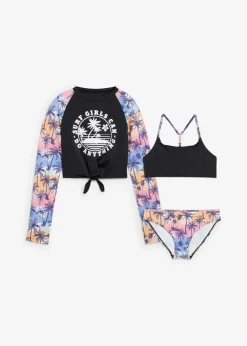 Discount Bikini und cropped Badeshirt (3-tlg. Set) Kinder Jungen|Mädchen