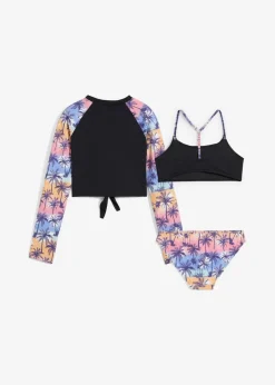 Discount Bikini und cropped Badeshirt (3-tlg. Set) Kinder Jungen|Mädchen