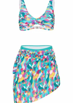 Damen bonprix Nachhaltigere Materialien|Bikinis|Bikini und Badeunterteil (3-tlg.Set)