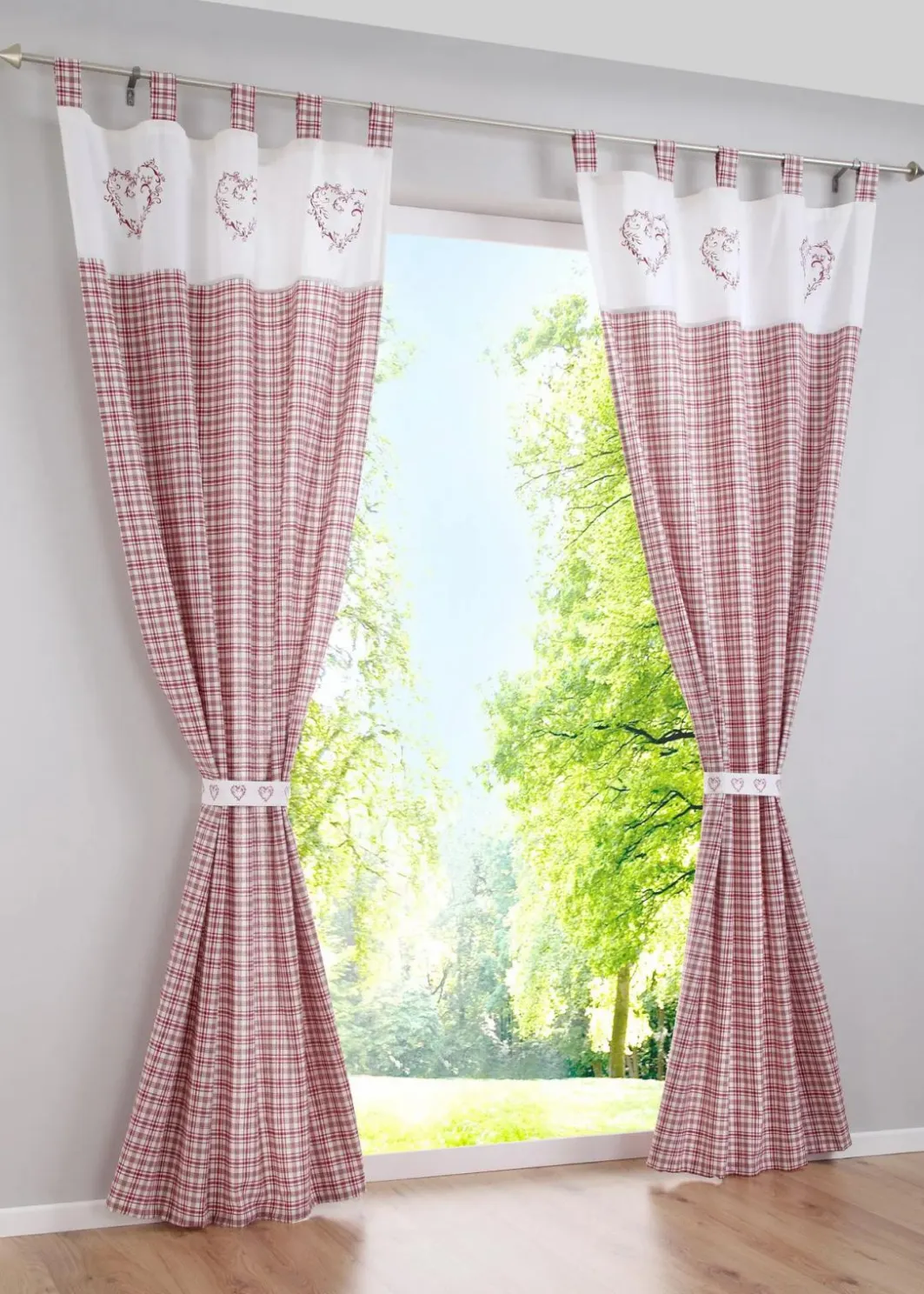 bonprix Vorhänge|Bio Baumwoll Vorhang mit Raffhalter (1er Pack)