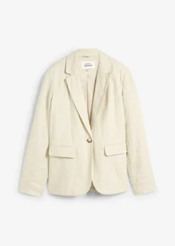 Damen bonprix Bekleidung·Basics|Blazer|Blazer aus reinem Leinen
