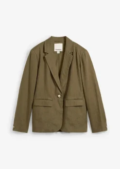 Damen bonprix Bekleidung·Basics|Blazer|Blazer aus reinem Leinen